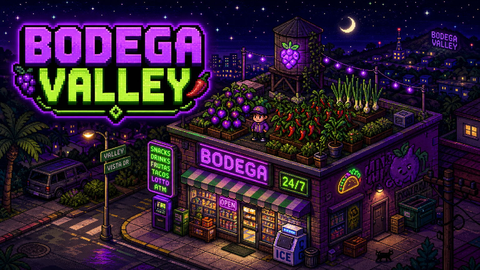Bodega Valley — Pixel-Art Life Sim